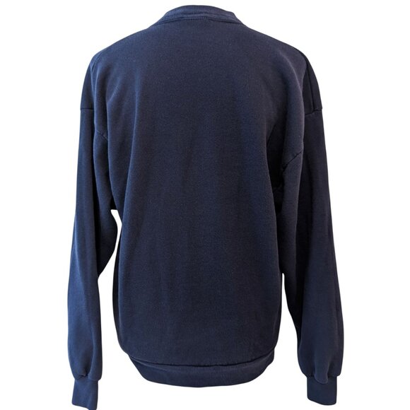 Vintage Morning Sun Unisex Size L Kitty Dog Cherry Blossoms Mock Sweatshirt Top - Picture 3 of 11